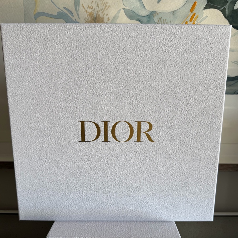 Dior White and Gold Logo Presentation Box